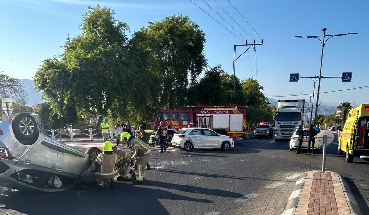 ראשוני: תאונת דרכים בשדרות ירושלים השלמה באילת